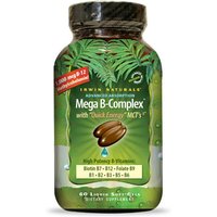 Mega B-Complex with Quick Energy MCTs, 60 Liquid Softgels, Irwin Naturals