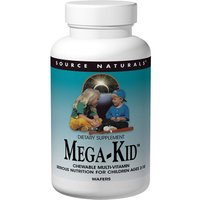 Mega-Kid Chewable Multivitamin, Value Size, 120 Wafers, Source Naturals