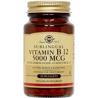 Sublingual Vitamin B12 5000 mcg, 30 Nuggets, Solgar