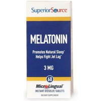 Melatonin 3 mg (with Camomile 1 mg), 60 Instant Dissolve Tablets, Superior Source