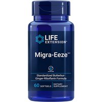 Migra-Eeze, Butterbur-Ginger-Riboflavin Formula, 60 Softgels, Life Extension