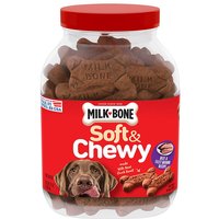 Milk-Bone Soft & Chewy Beef & Filet Mignon Recipe with Chuck Roast Dog Treats, 37 oz