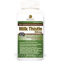 Organic Milk Thistle 350 mg, 60 Capsules, Genceutic Naturals
