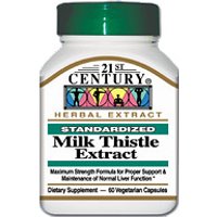 Milk Thistle Extract 60 Vegetarian Capsules, 21st Century Health Care