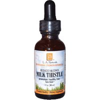 Milk Thistle Organic, 1 oz, L.A. Naturals
