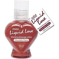 Mini Liquid Love Warming Massage Lotion, Chocolate Cherry, 1.25 oz, Pipedream Products