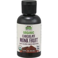 Monk Fruit Chocolate Liquid, Organic, 1.8 oz, NOW Foods