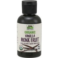 Monk Fruit Vanilla Liquid, Organic, 1.8 oz, NOW Foods