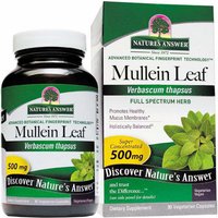 Mullein Leaf 500 mg, 90 Vegetarian Capsules, Natures Answer