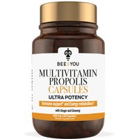 Multivitamin Propolis Capsules Ultra Potency with Ginger & Ginseng, 60 Capsules, Bee & You