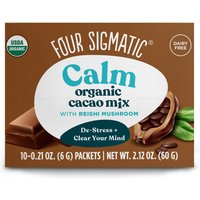 Calm Organic Cacao Mix with Reishi Mushroom, 10 Packets, Four Sigmatic
