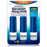 Nasacort 24HR Allergy Relief, 120 Sprays x 3 Bottles