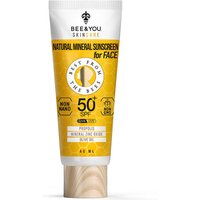 Natural Mineral Sunscreen for Face, SPF 50+, 1.35 oz, Bee & You