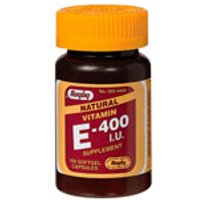 Natural Vitamin E 400 I.U., 100 Softgel Capsules, Watson Rugby