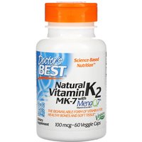 Natural Vitamin K2 MK-7 with MenaQ7 100 mcg, 60 Veggie Caps, Doctors Best