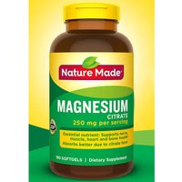 Nature Made Magnesium Citrate 250 mg, 180 Softgels