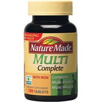 Nature Made Multi Complete Vitamins & Minerals, 130 Tablets