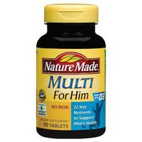 Nature Made Multi For Him, Multi Vitamins & Minerals for Men 90 Tablets