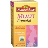 Nature Made Multi Prenatal Multivitamins, 90 Tablets