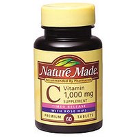 Nature Made Vitamin C 1000 mg with Rose Hips 60 Tablets
