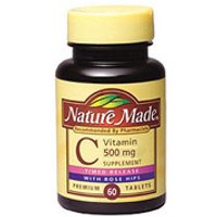 Nature Made Vitamin C 500 mg with Rose Hips 130 Tablets