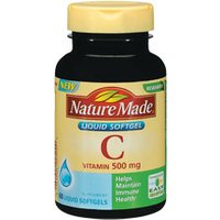 Nature Made Vitamin C Liquid Softgel 500 mg, 60 Softgels