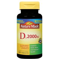 Nature Made Vitamin D 2000 IU, 100 Tablets