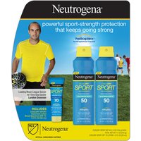 Neutrogena CoolDry Sport Sunscreen Spray SPF 50 + Lotion SPF 70, 1 Set