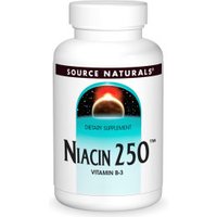 Niacin Vitamin B-3 250 mg, 250 Tablets, Source Naturals