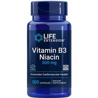 Vitamin B3 Niacin 500 mg, 100 Capsules, Life Extension