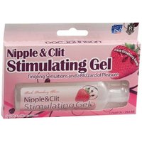 Nipple and Clit Stimulating Ge - Strawberry, 1 oz, Doc Johnson