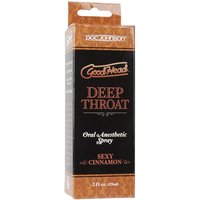 Goodhead Deep Throat Spray - Sexy Cinnamon, Oral Anesthetic Spray, 2 oz, Doc Johnson