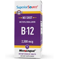 No Shot Methylcobalamin B12 2,500 mcg, 90 Instant Dissolve Tablets, Superior Source