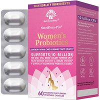 NutriFlora-Pro, Womens Probiotics, 60 Vegetable Capsules, NutriCelebrity