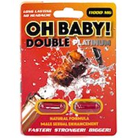 Oh Baby Double Platinum, Male Sexual Enhancement, 2 Capsules