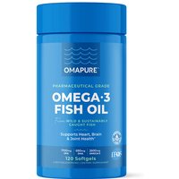OMAPURE Omega-3, Ultra Pure Fish Oil, 120 Softgels