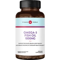 Omega-3 Fish Oil 1000 mg, 100 Rapid Release Softgels, Vitamin World