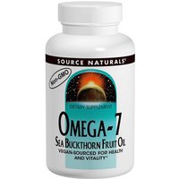 Omega-7 Sea Buckthorn Fruit Oil, Non-GMO, 60 Softgels, Source Naturals
