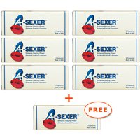 Buy 6 Get 1 FREE! A-Sexer Male Sexual Enhancer (ASexer), 5 Capsules