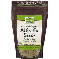 Organic Alfalfa Seeds, For Sprouting, 12 oz, NOW Foods