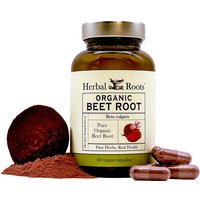 Organic Beet Root, 60 Vegan Capsules, Herbal Roots