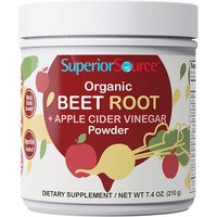 Organic Beet Root & Apple Cider Vinegar Powder, 7.4 oz (210 g), Superior Source