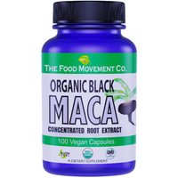 Organic Black Maca, 100 Vegan Capsules, The Food Movement