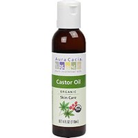 Organic Castor Oil, Cold-Pressed, 4 oz, Aura Cacia