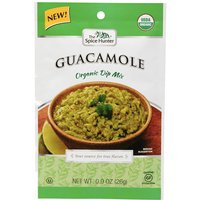 Guacamole Organic Dip Mix, 0.9 oz x 6 Packets, Spice Hunter