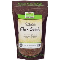 Organic Flax Seeds, 1 lb, NOW Foods