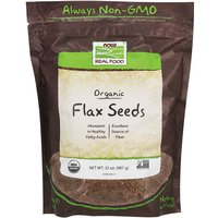 Organic Flax Seeds, 2 lb, NOW Foods