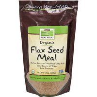 Organic Flax Seed Meal, 12 oz, NOW Foods