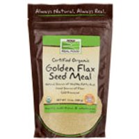 Organic Golden Flax Meal, 12 oz, NOW Foods