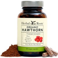 Organic Hawthorn Berry, 60 Vegan Capsules, Herbal Roots